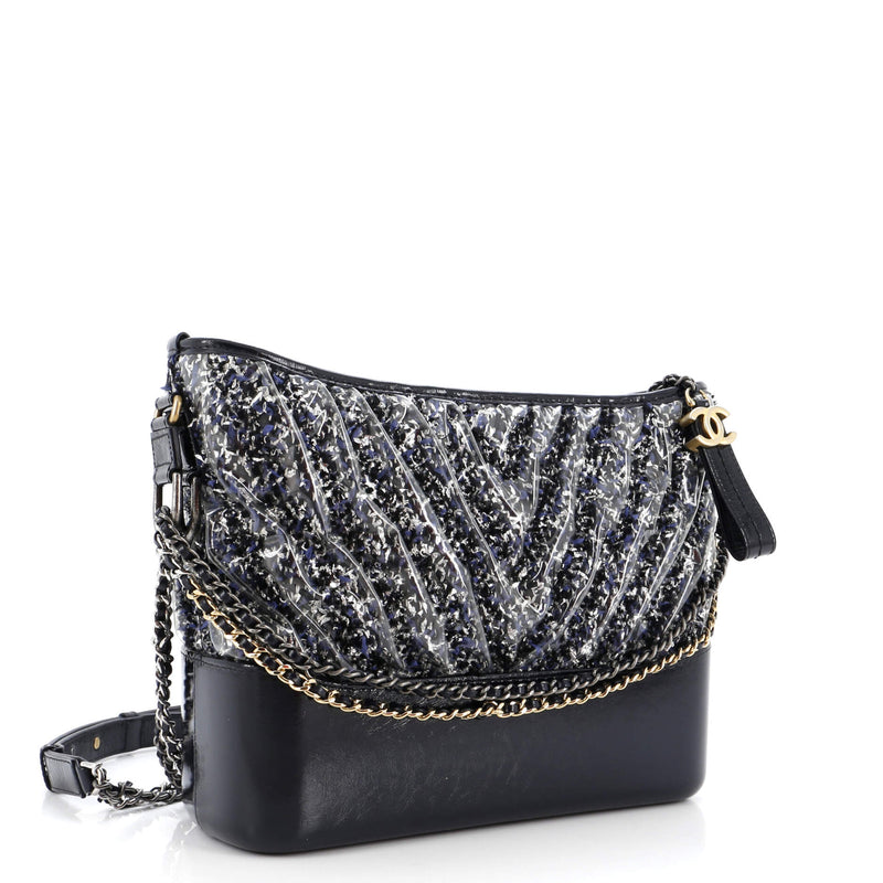 Chanel Gabrielle Hobo Chevron Pvc Over