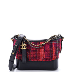 Chanel Gabrielle Hobo Quilted Tweed And