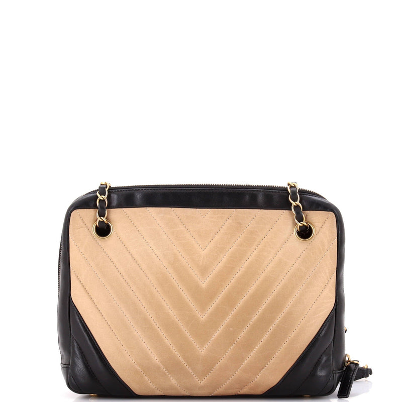 Chanel Cc Charm Camera Bag Chevron
