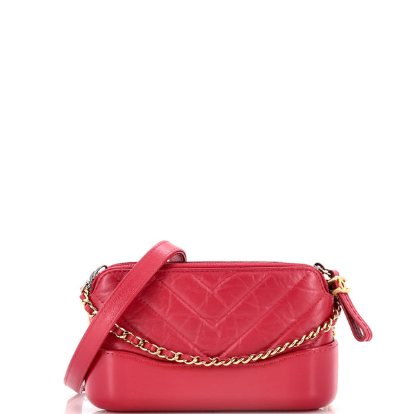 Chanel Gabrielle Double Zip Clutch With