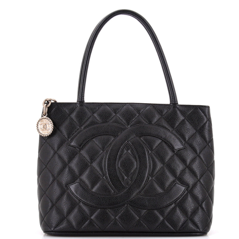 Chanel Medallion Tote Quilted Caviar
