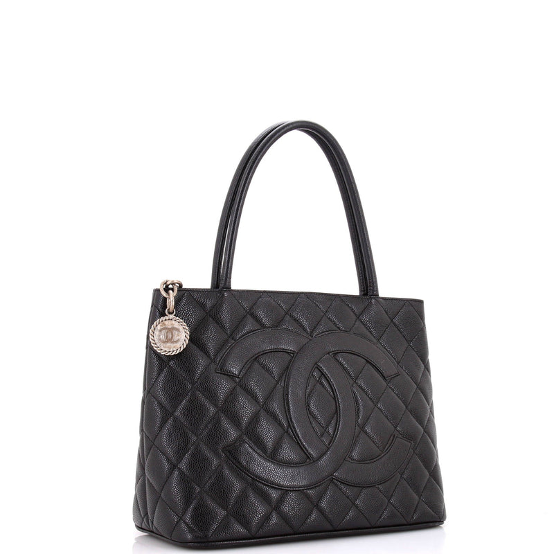 Chanel Medallion Tote Quilted Caviar
