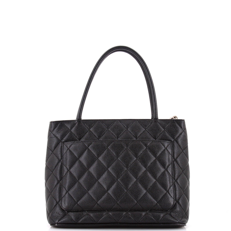 Chanel Medallion Tote Quilted Caviar
