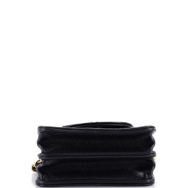 Chanel Cc Accordion Round Flap Clutch