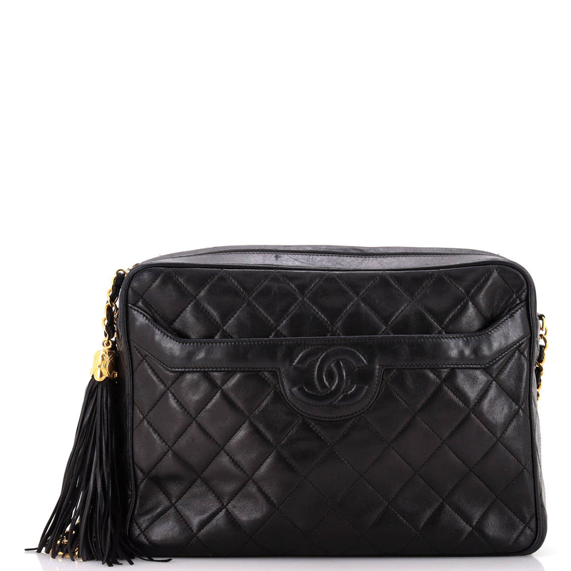 Chanel Vintage Camera Tassel Bag Quilted