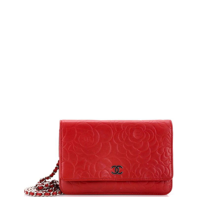 Chanel Wallet On Chain Camellia Lambskin