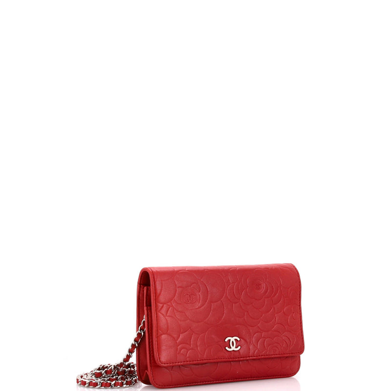 Chanel Wallet On Chain Camellia Lambskin