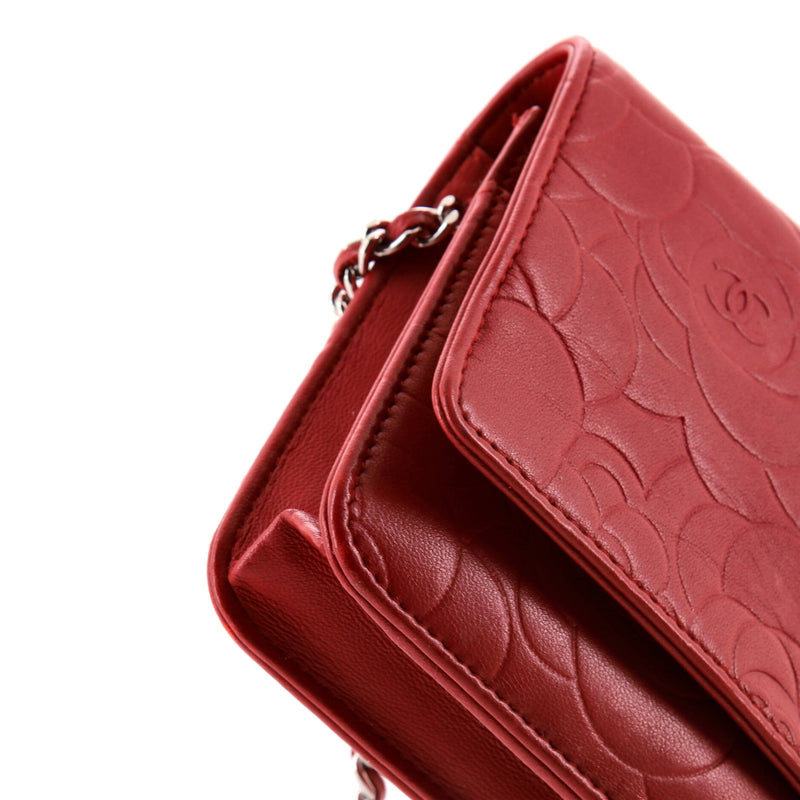 Chanel Wallet On Chain Camellia Lambskin