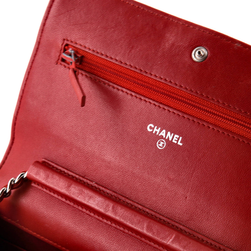 Chanel Wallet On Chain Camellia Lambskin