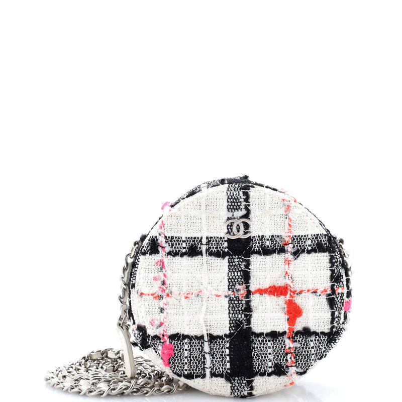 Chanel Round Clutch With Chain Quilted