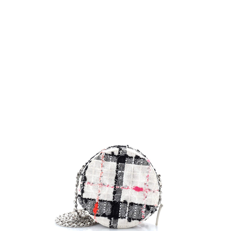 Chanel Round Clutch With Chain Quilted