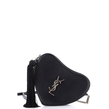 Saint Laurent Love Heart Tassel Chain