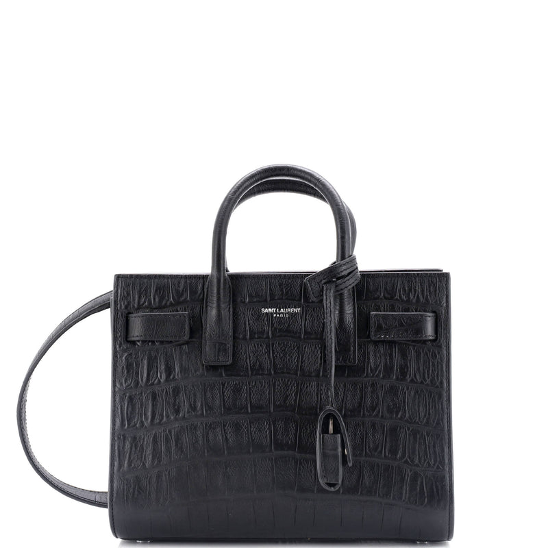 Saint Laurent Sac De Jour Bag Crocodile