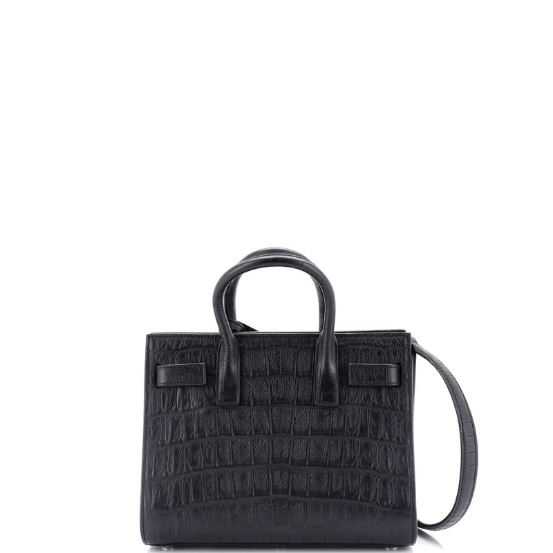 Saint Laurent Sac De Jour Bag Crocodile