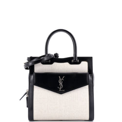 Saint Laurent Uptown Tote Canvas With