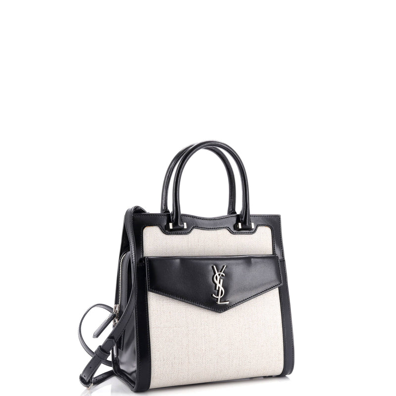 Saint Laurent Uptown Tote Canvas With