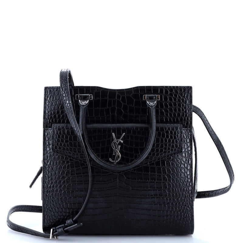 Saint Laurent Uptown Tote Crocodile