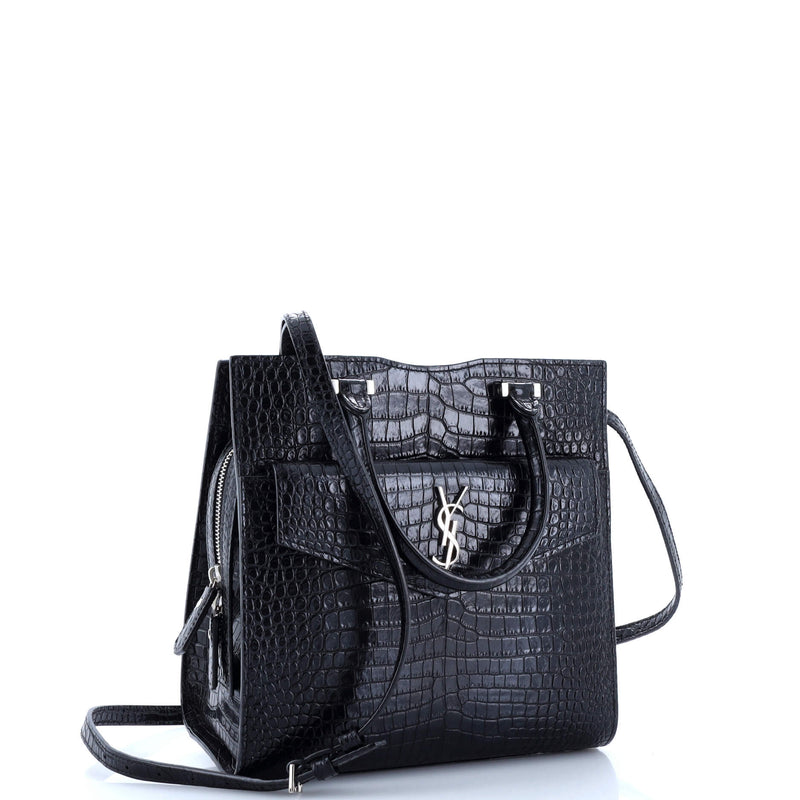 Saint Laurent Uptown Tote Crocodile