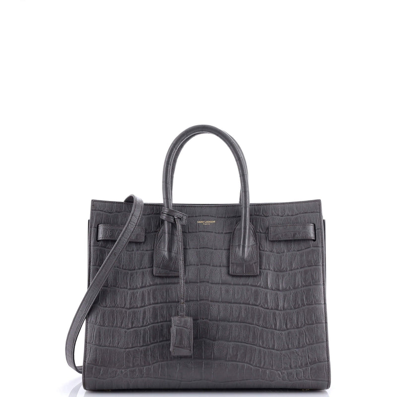 Saint Laurent Sac De Jour Bag Crocodile