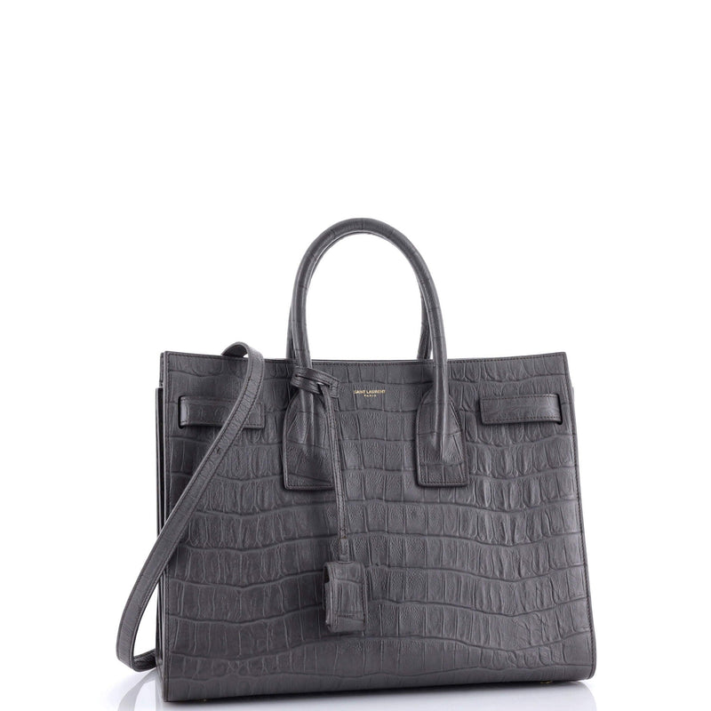 Saint Laurent Sac De Jour Bag Crocodile