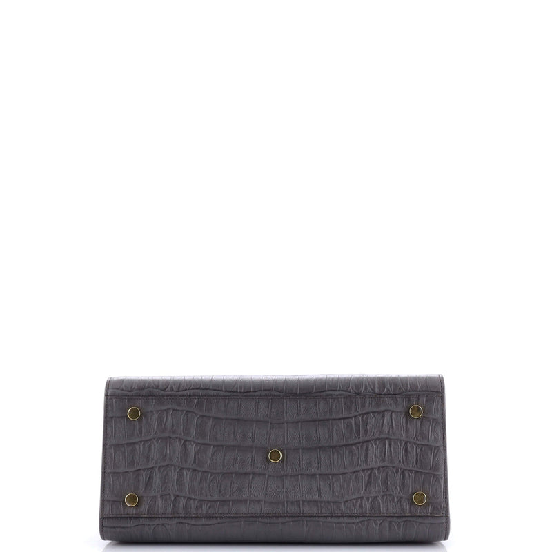 Saint Laurent Sac De Jour Bag Crocodile