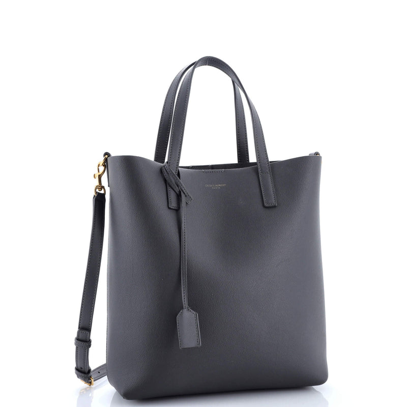 Saint Laurent Shopper Tote Leather Toy
