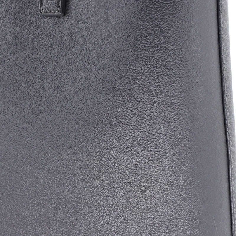 Saint Laurent Shopper Tote Leather Toy
