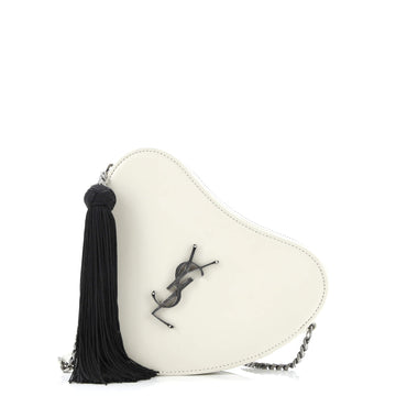 Saint Laurent Love Heart Tassel Chain