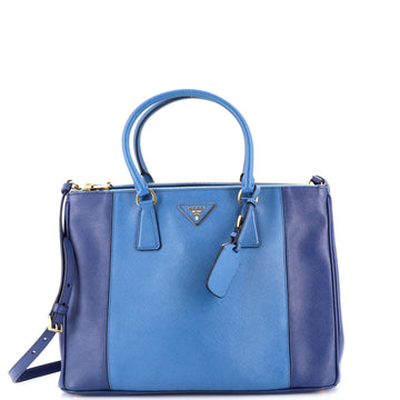 Prada Bicolor Double Zip Lux Tote