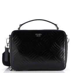 Prada Brique Crossbody Bag Embossed