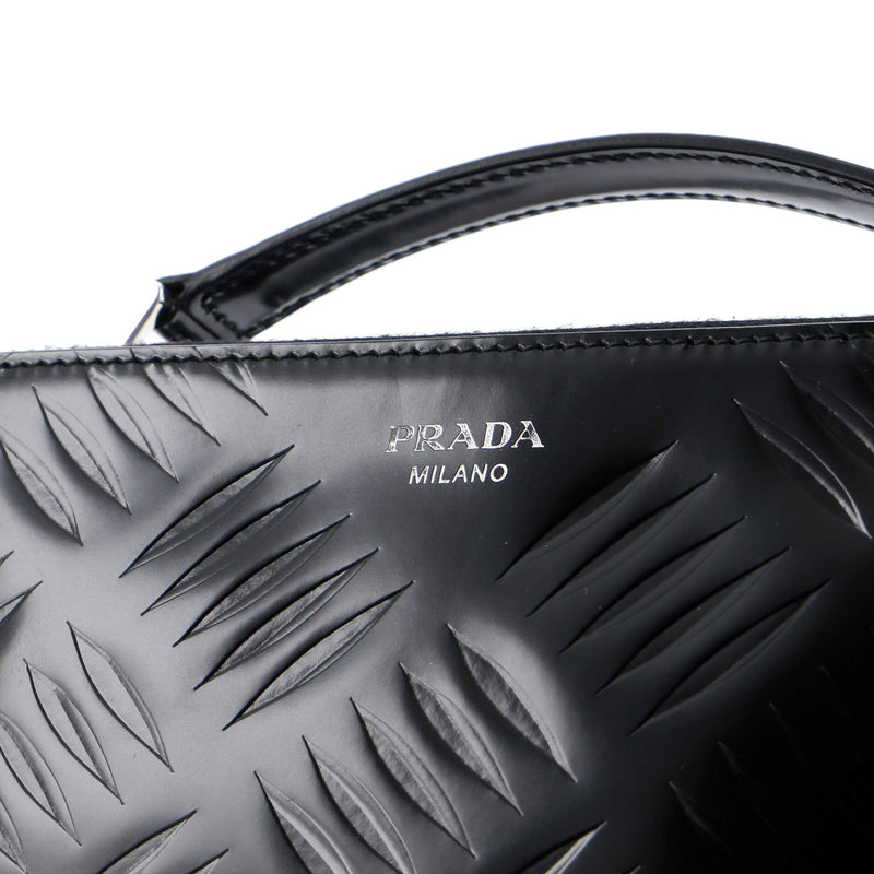 Prada Brique Crossbody Bag Embossed