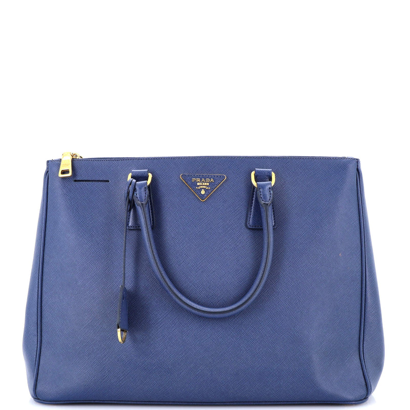 Prada Double Zip Lux Tote Saffiano