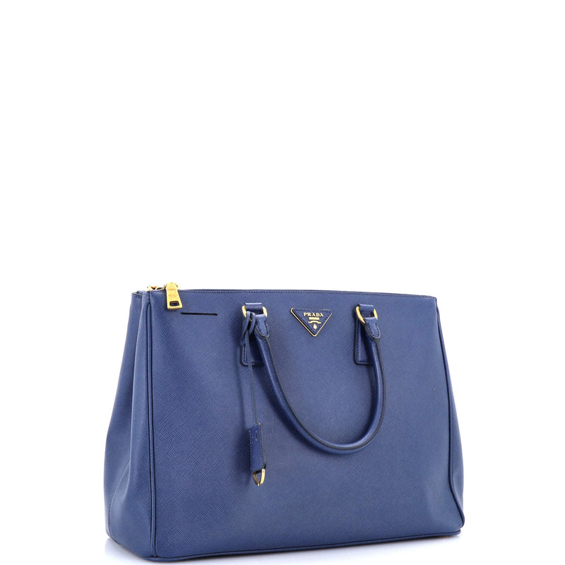 Prada Double Zip Lux Tote Saffiano