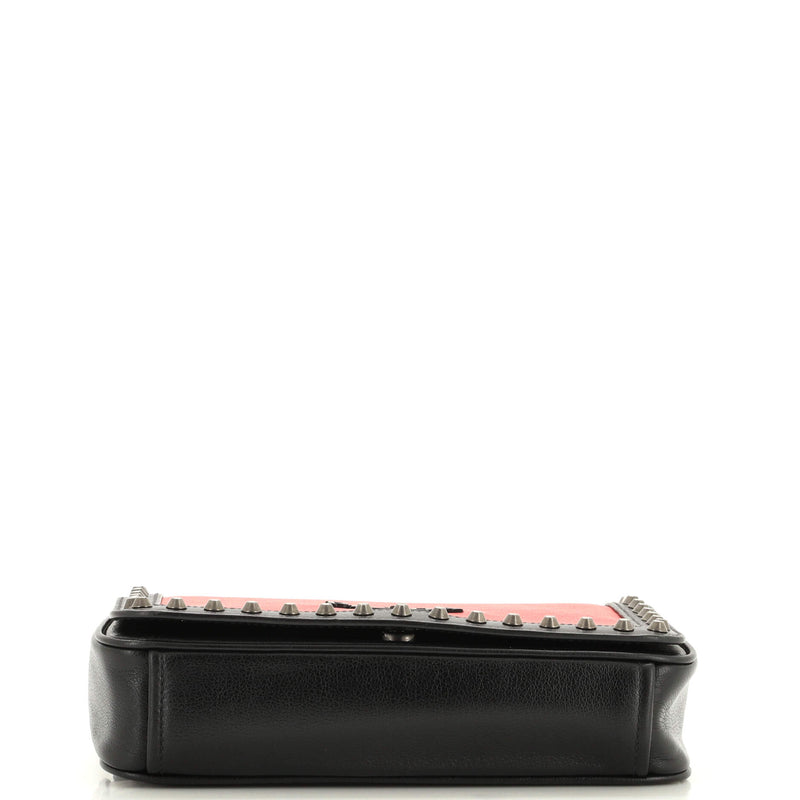 Prada Chain Flap Bag Studded Glace Calf
