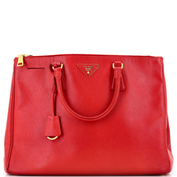 Prada Double Zip Lux Tote Saffiano