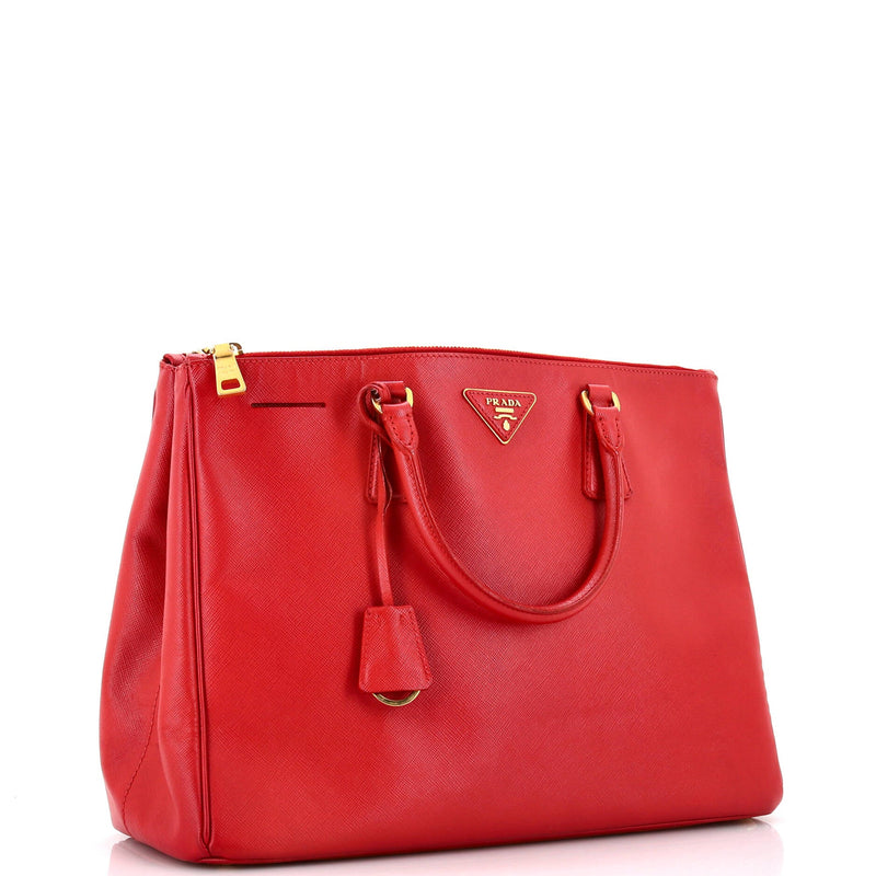 Prada Double Zip Lux Tote Saffiano