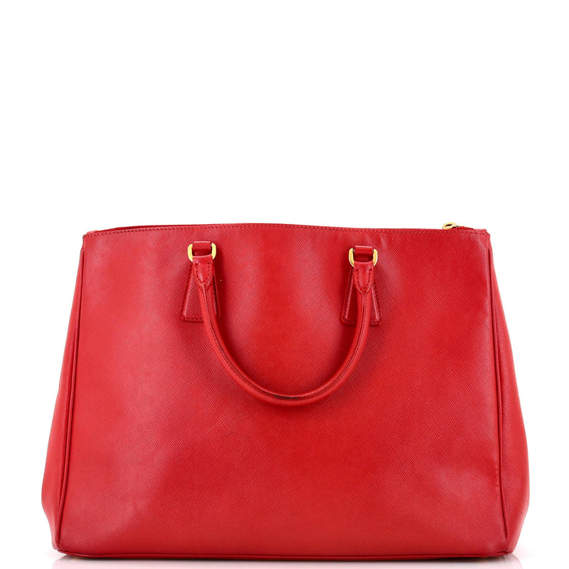 Prada Double Zip Lux Tote Saffiano