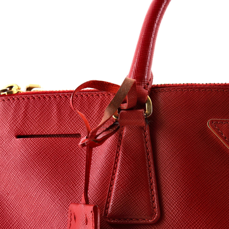 Prada Double Zip Lux Tote Saffiano