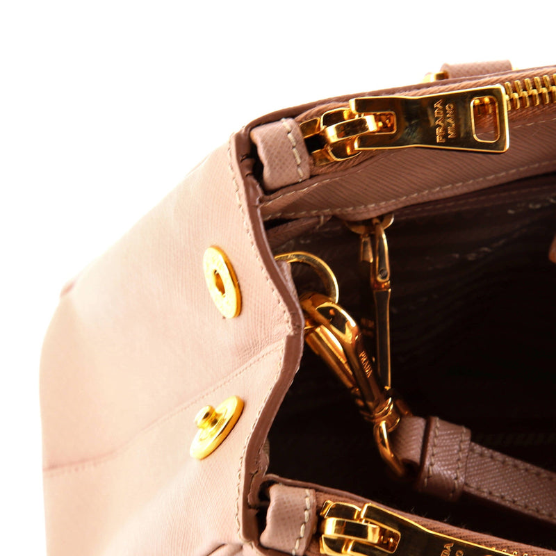 Prada Double Zip Lux Tote Saffiano