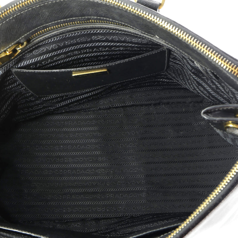 Prada Double Zip Lux Tote Saffiano