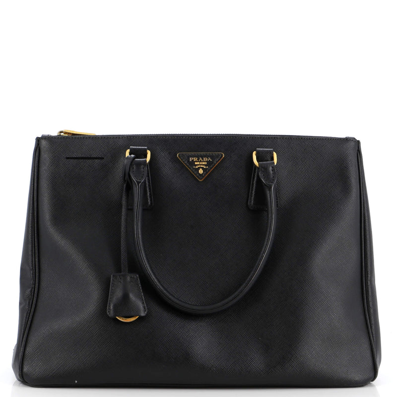 Prada Double Zip Lux Tote Saffiano
