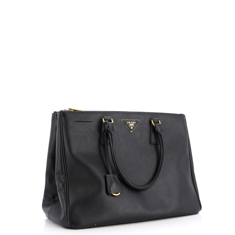 Prada Double Zip Lux Tote Saffiano