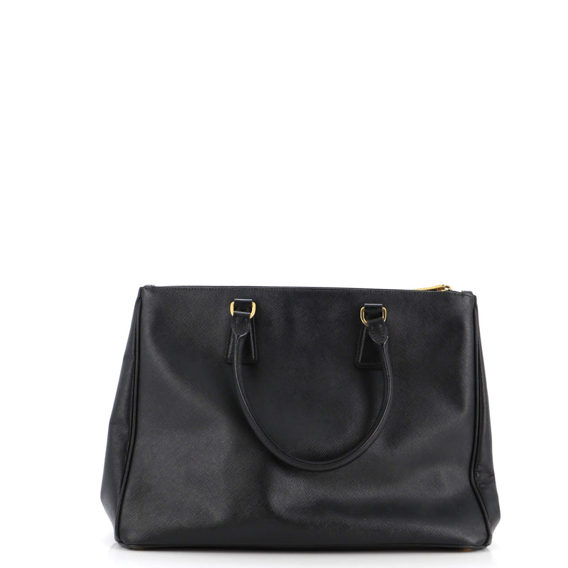 Prada Double Zip Lux Tote Saffiano