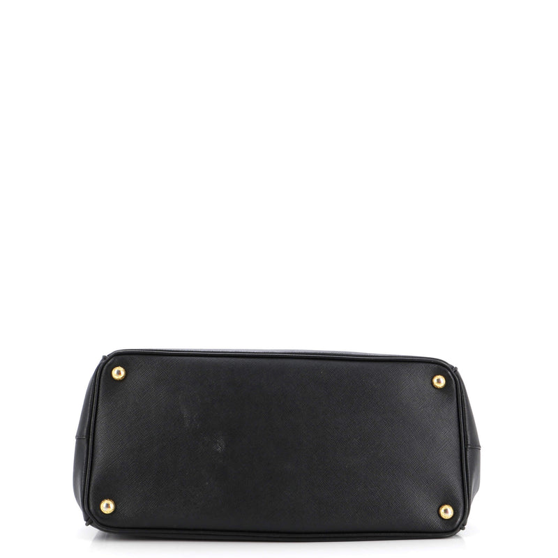 Prada Double Zip Lux Tote Saffiano