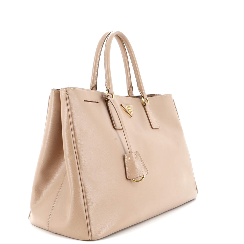 Prada Double Zip Lux Tote Saffiano