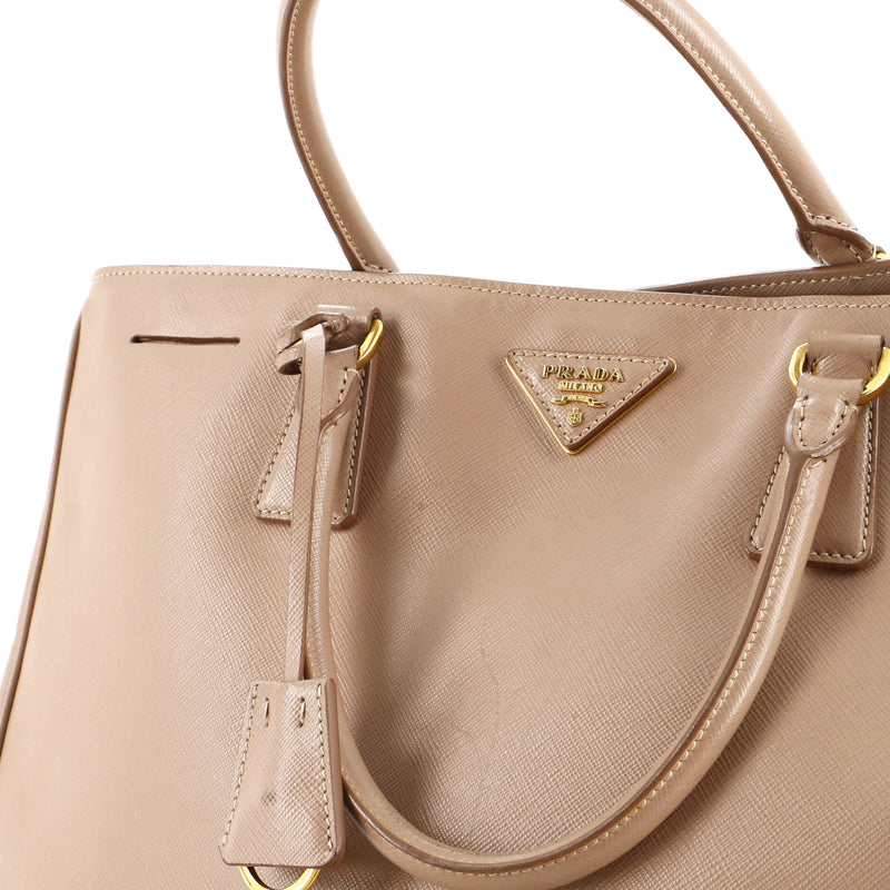 Prada Double Zip Lux Tote Saffiano