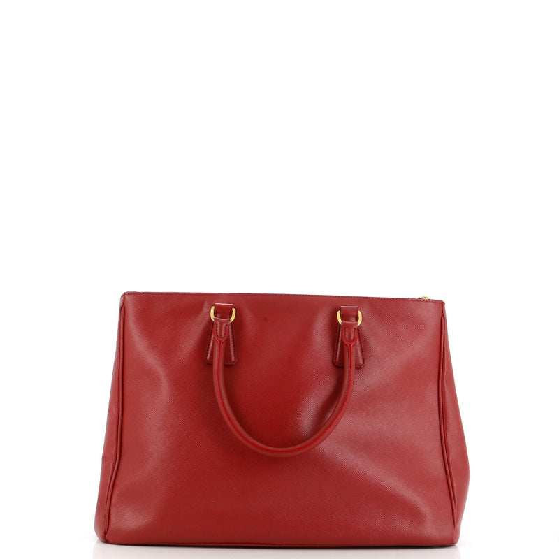 Prada Double Zip Lux Tote Saffiano