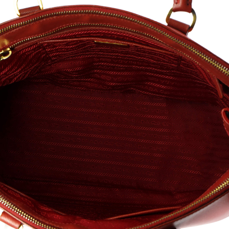 Prada Double Zip Lux Tote Saffiano