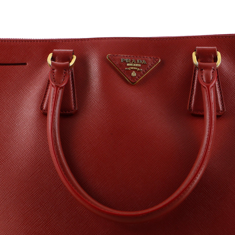 Prada Double Zip Lux Tote Saffiano