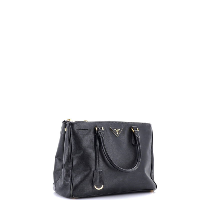 Prada Double Zip Lux Tote Saffiano
